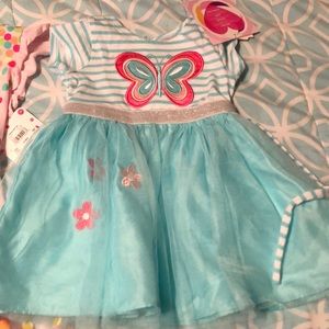 Toddler blue dress